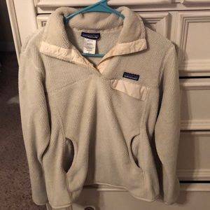 Patagonia Beige Fleece Pullover